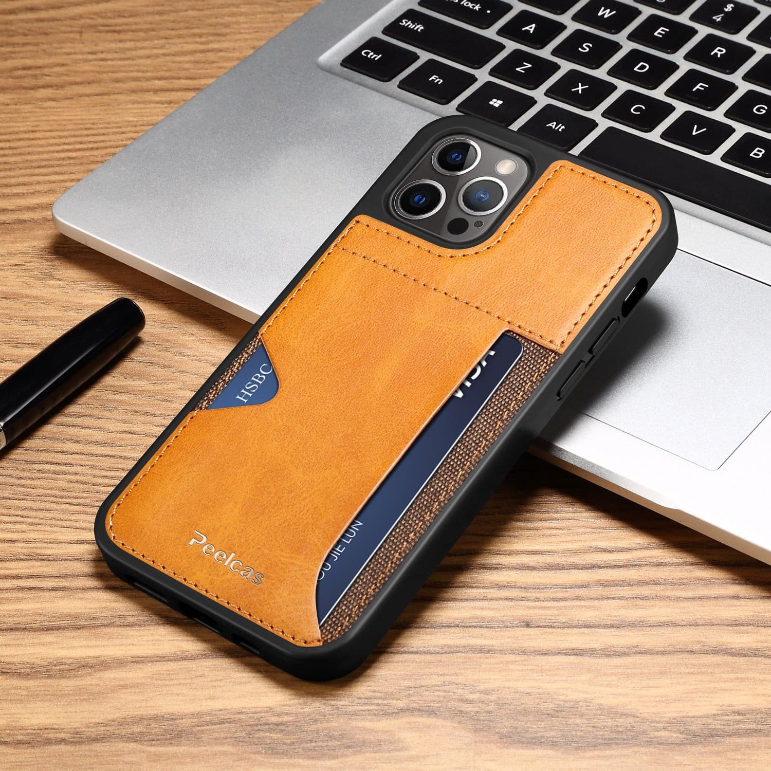 Phone  Business Back Leather Card Phone Case.